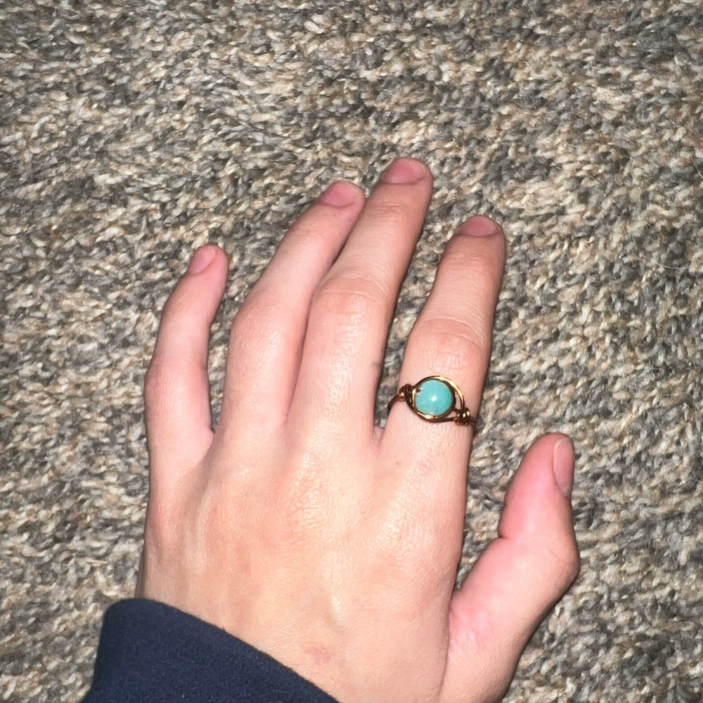 Handmade wire ring, size 7